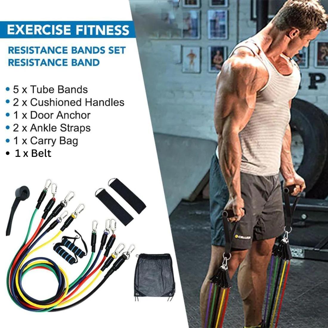 Home Gym - Power Resistance Band With Belt